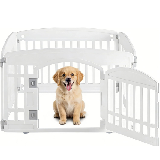 Foldable Dog Playpen – Secure Indoor & Outdoor Pet Fence for Puppies & Small Dogs