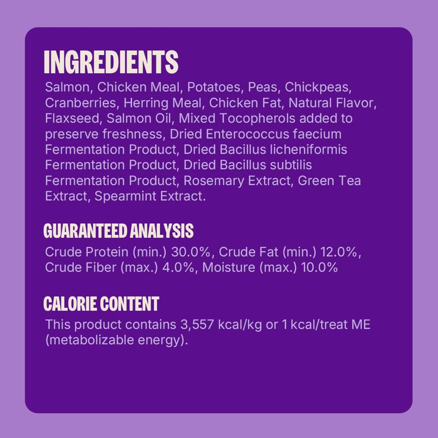 Kittles Crunchy Cat Treats, All Lifestages, Kitten to Senior, Natural, Grain Free, Salmon and Cranberry Flavor, 6 Oz Bag